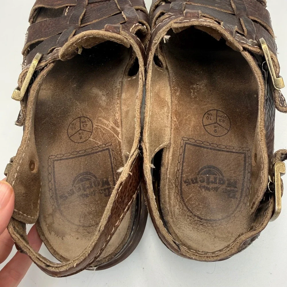 Dr. Martens 8092 Vintage Made in England Brown Leather Fisherman Sandals Mens 10